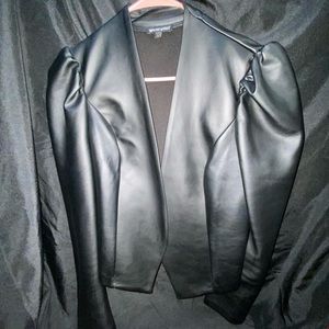 Leather blazer